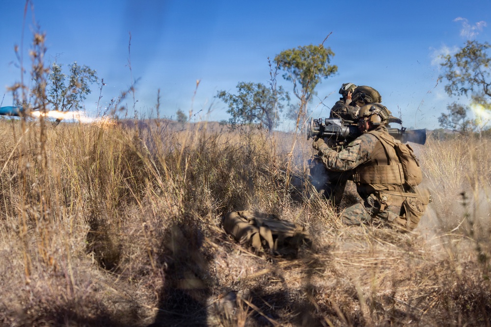 Southern Jackaroo 26: MRF-D Marines conduct platoon live-fire attack range