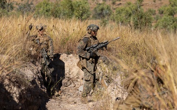 Southern Jackaroo 26: MRF-D Marines conduct platoon live-fire attack range