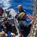 USS Mustin conducts boat operations
