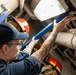 USS Mustin conducts an integrated training team drill