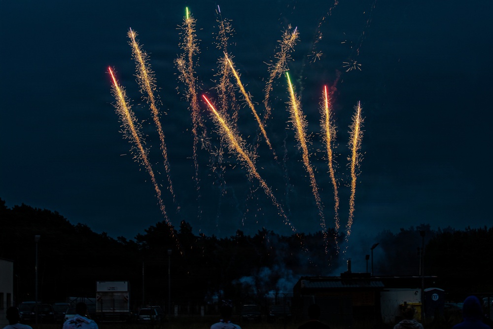 Freedom Fest 250 lights up the sky bringing a taste from home to Soldiers in Poland