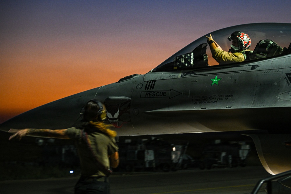 Aircrew chase the last light