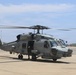 An MH-60R Seahawk helicopter, assigned to Helicopter Maritime Strike Squadron (HSM) 48, readies for flight.