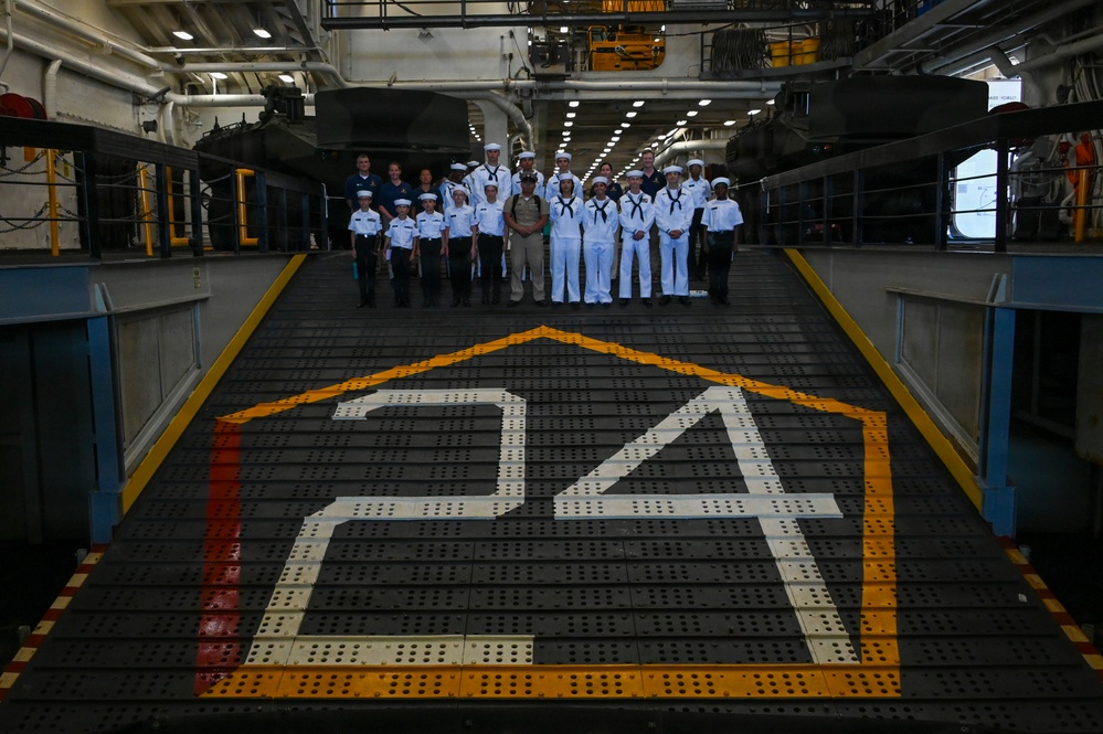 USS Arlington Welcomes Sea Cadets