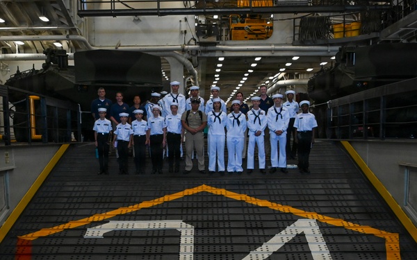 USS Arlington Welcomes Sea Cadets