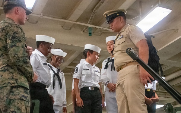 USS Arlington Welcomes Sea Cadets