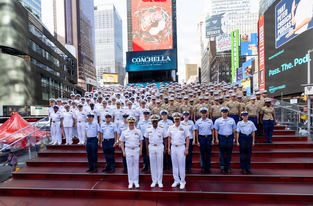 INR 250 Group Photo in Times Square