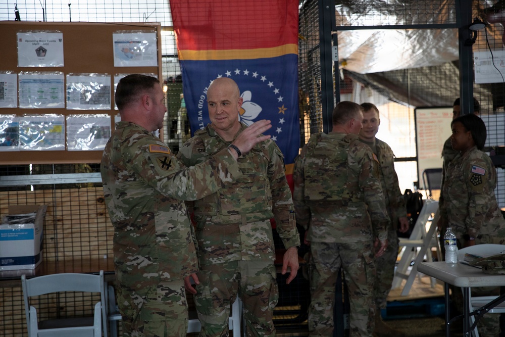 Gen. Stubbs and Command Sgt. Maj. Kendrick visit JTF-DC Guardsmen