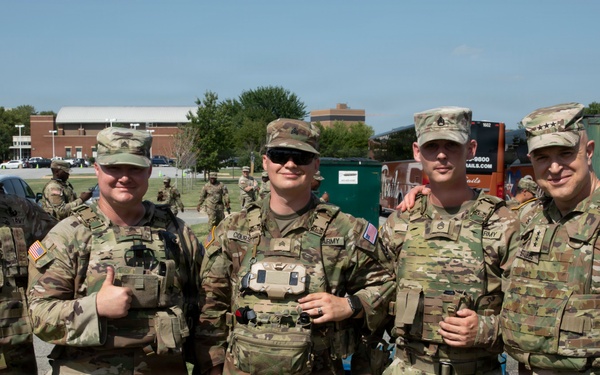 Gen. Stubbs and Command Sgt. Maj. Kendrick visit JTF-DC Guardsmen