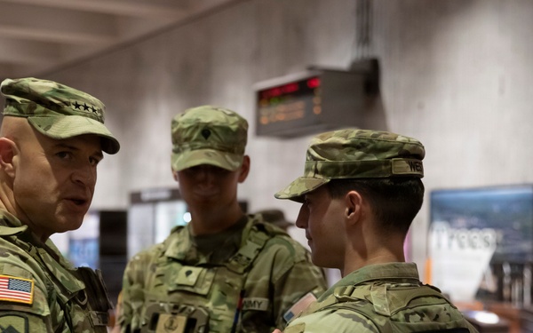 Gen. Stubbs and Command Sgt. Maj. Kendrick visit JTF-DC Guardsmen