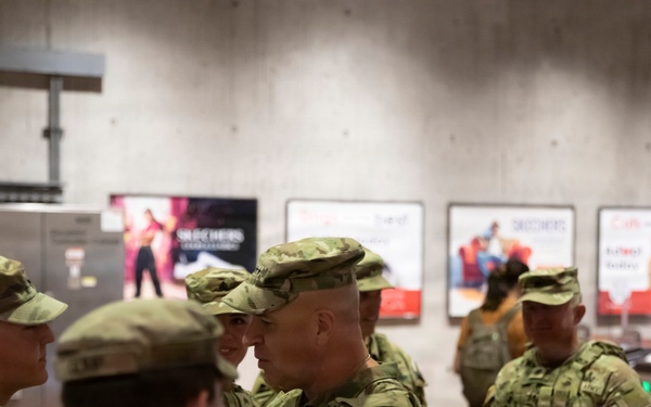 Gen. Stubbs and Command Sgt. Maj. Kendrick visit JTF-DC Guardsmen