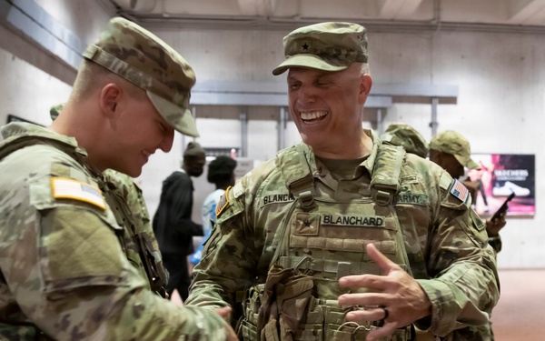 Gen. Stubbs and Command Sgt. Maj. Kendrick visit JTF-DC Guardsmen