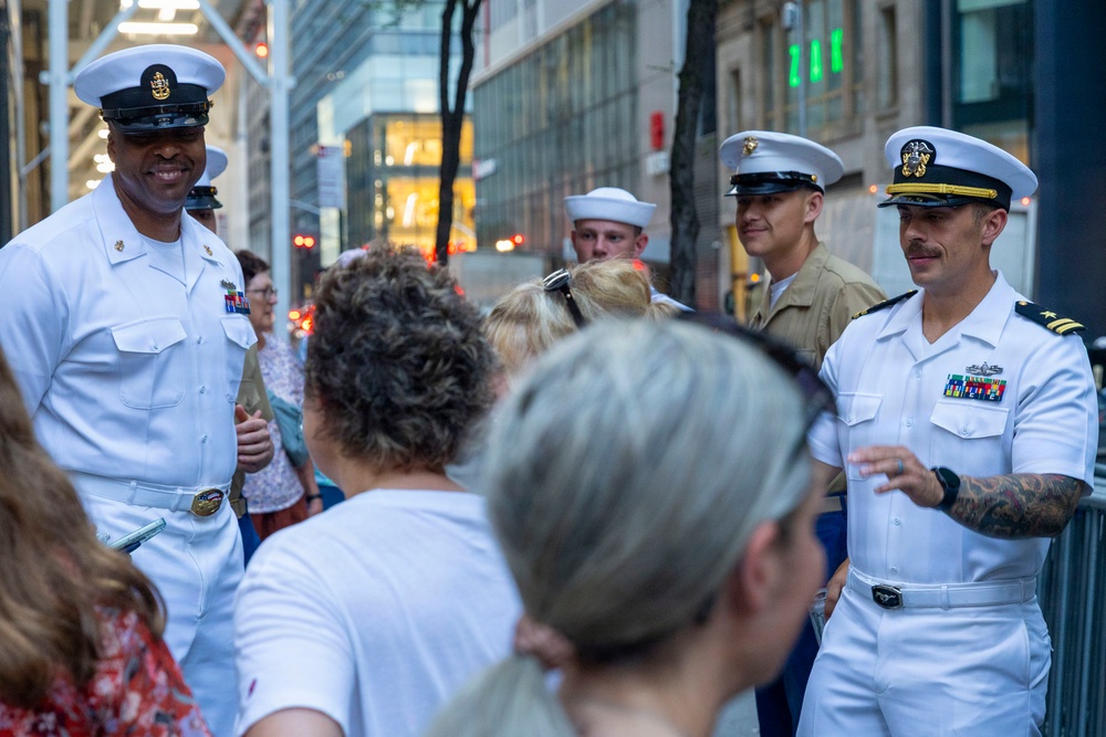 USS Arlington Sailors and Marines at TODAY Show