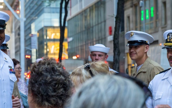 USS Arlington Sailors and Marines at TODAY Show