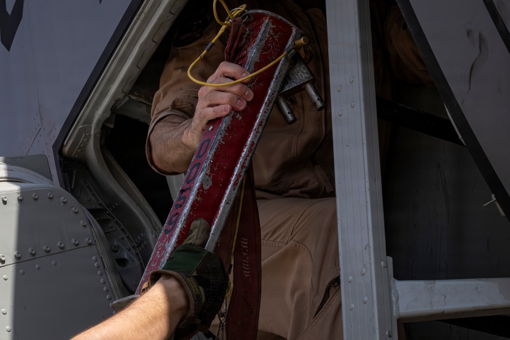 KC-135 supports security operations with F-35 aerial refueling
