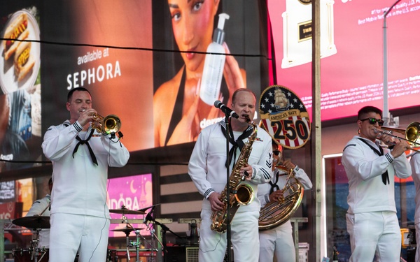 Navy Band Northeast performs at Duffy Square