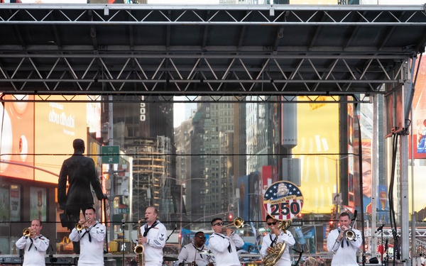 Navy Band Northeast performs at Duffy Square