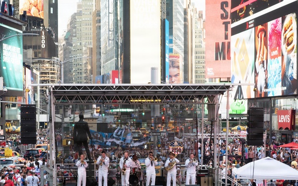 Navy Band Northeast performs at Duffy Square