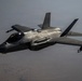 KC-135 supports security operations with F-35 aerial refueling