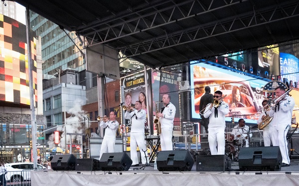Navy Band Northeast performs at Duffy Square