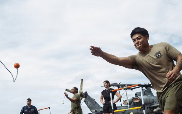 11th MEU Marines, Sailors Conduct Freedom 250 Event Aboard USS Boxer
