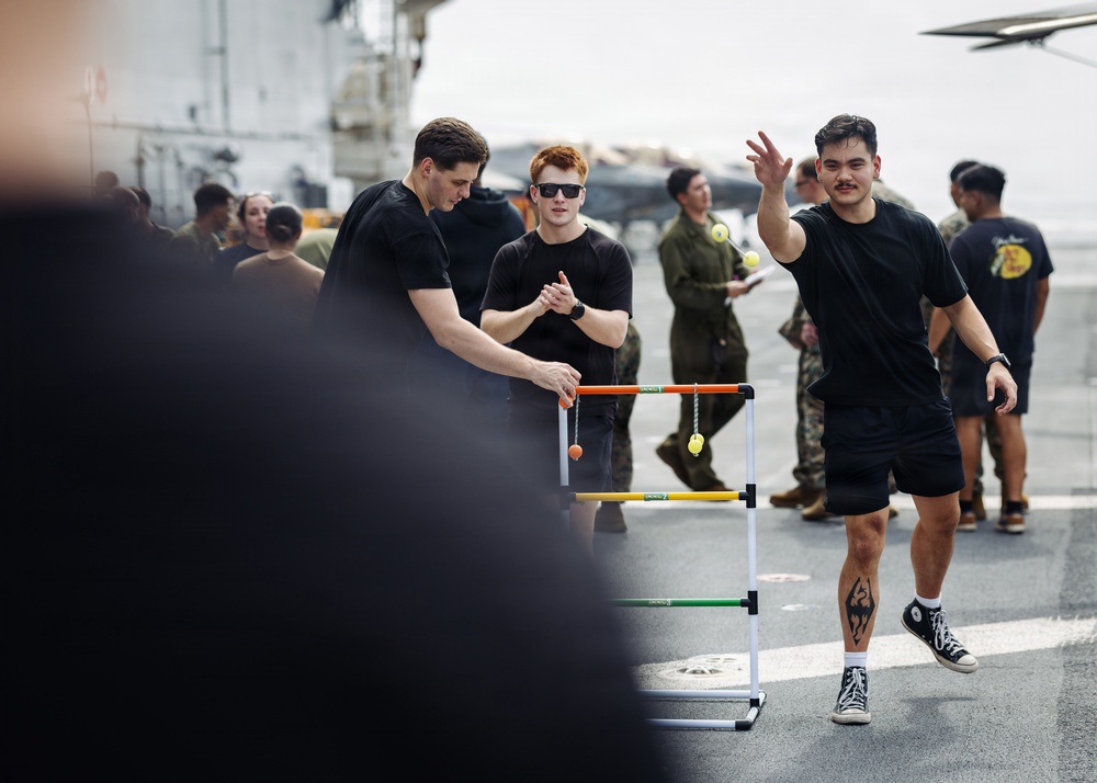 11th MEU Marines, Sailors Conduct Freedom 250 Event Aboard USS Boxer
