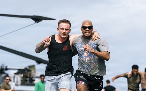 11th MEU Marines, Sailors Conduct Freedom 250 Event Aboard USS Boxer