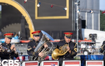 The U.S. Army Brass Quintet performs on CBS Mornings