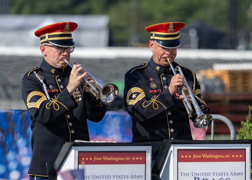The U.S. Army Brass Quintet performs on CBS Mornings