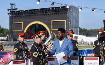 The U.S. Army Brass Quintet performs on CBS Mornings