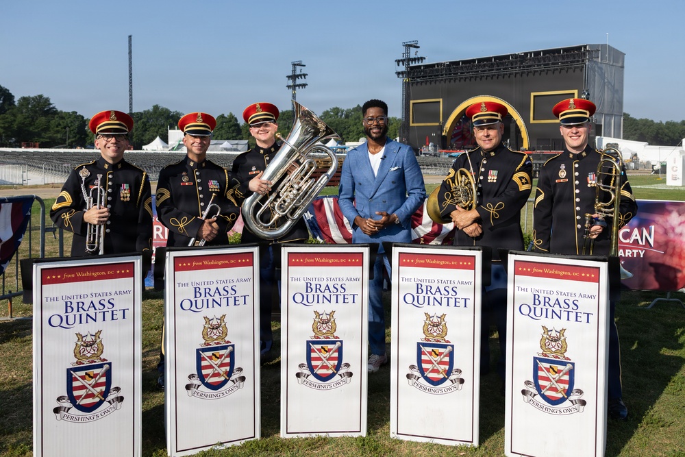 The U.S. Army Brass Quintet performs on CBS Mornings
