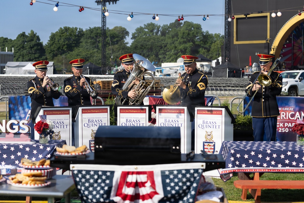 The U.S. Army Brass Quintet performs on CBS Mornings
