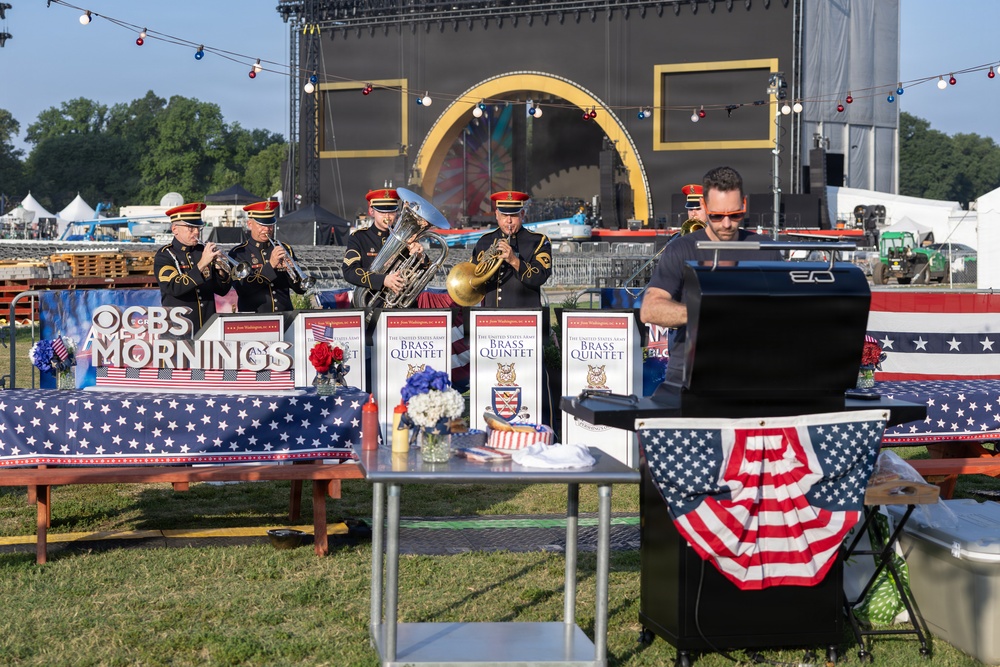 The U.S. Army Brass Quintet performs on CBS Mornings