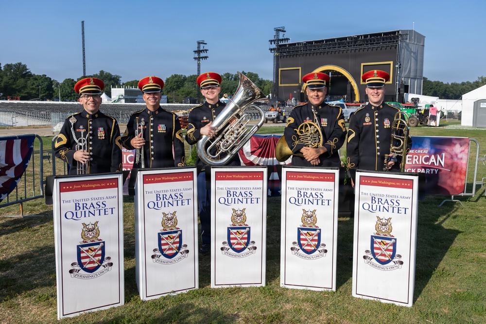 The U.S. Army Brass Quintet performs on CBS Mornings