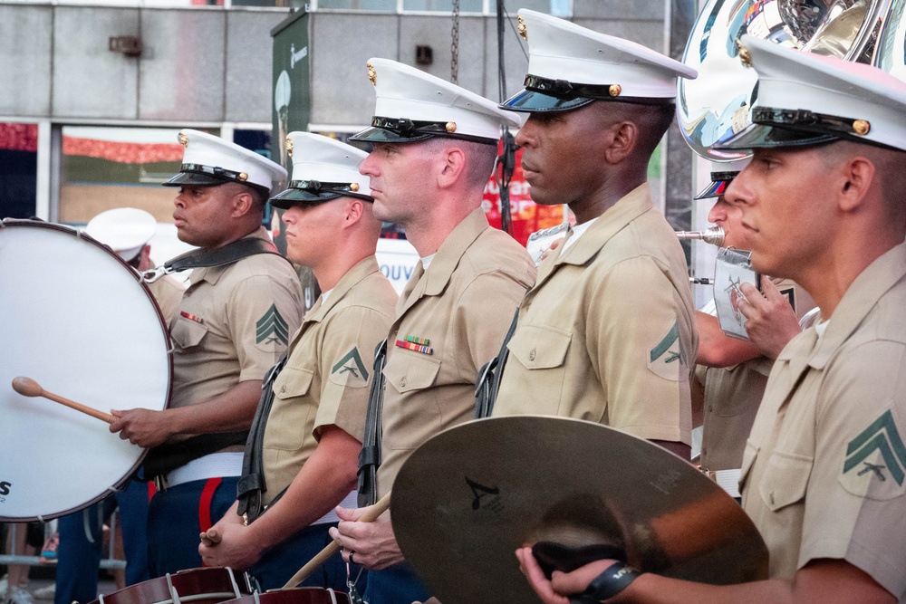 2nd Marine Division Band, performs at Duffy Square