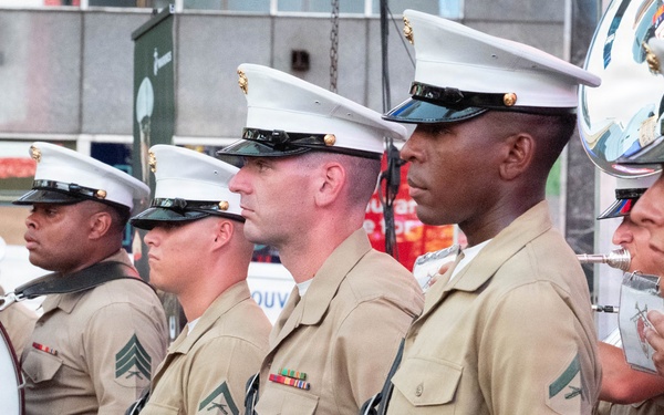 2nd Marine Division Band, performs at Duffy Square