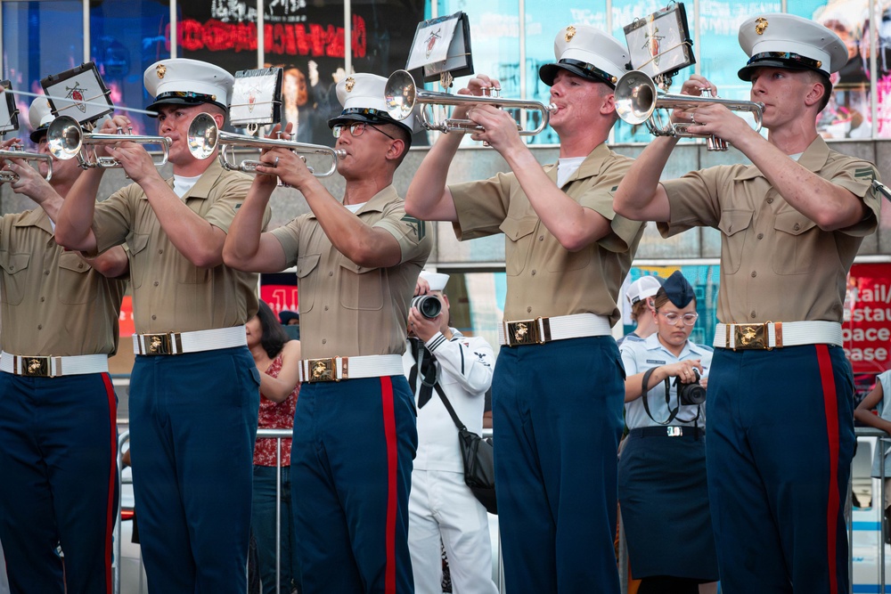 2nd Marine Division Band, performs at Duffy Square
