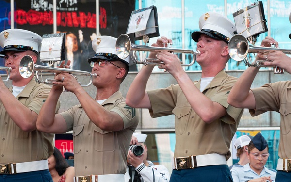 2nd Marine Division Band, performs at Duffy Square