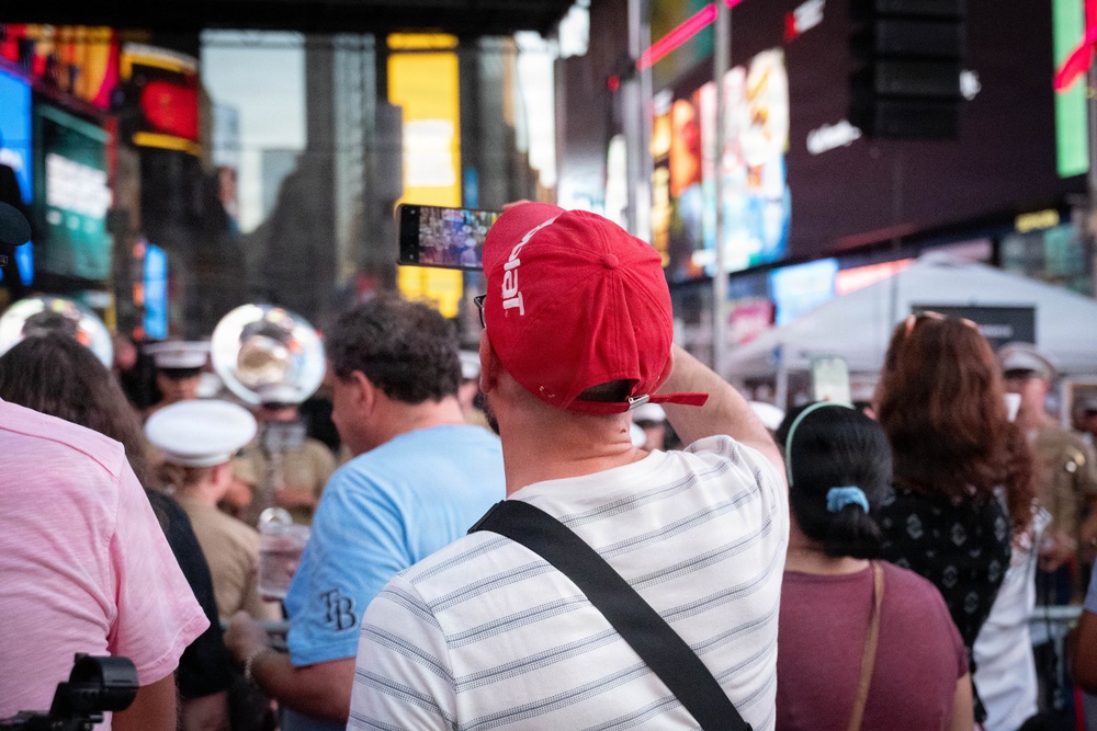 2nd Marine Division Band, performs at Duffy Square