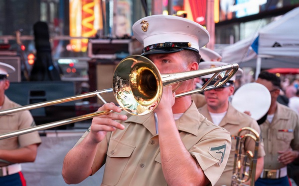 2nd Marine Division Band, performs at Duffy Square