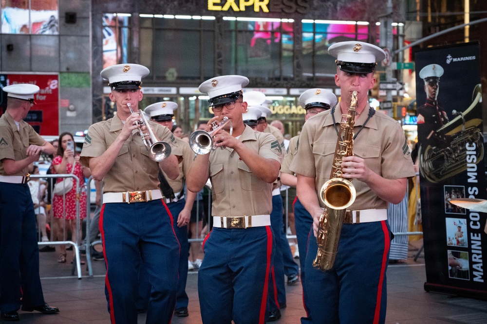 2nd Marine Division Band, performs at Duffy Square