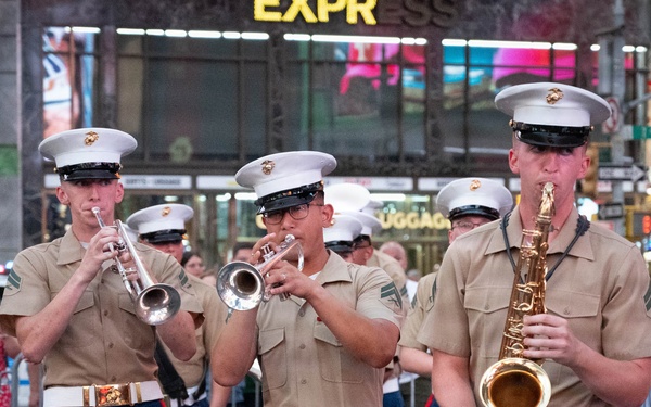 2nd Marine Division Band, performs at Duffy Square