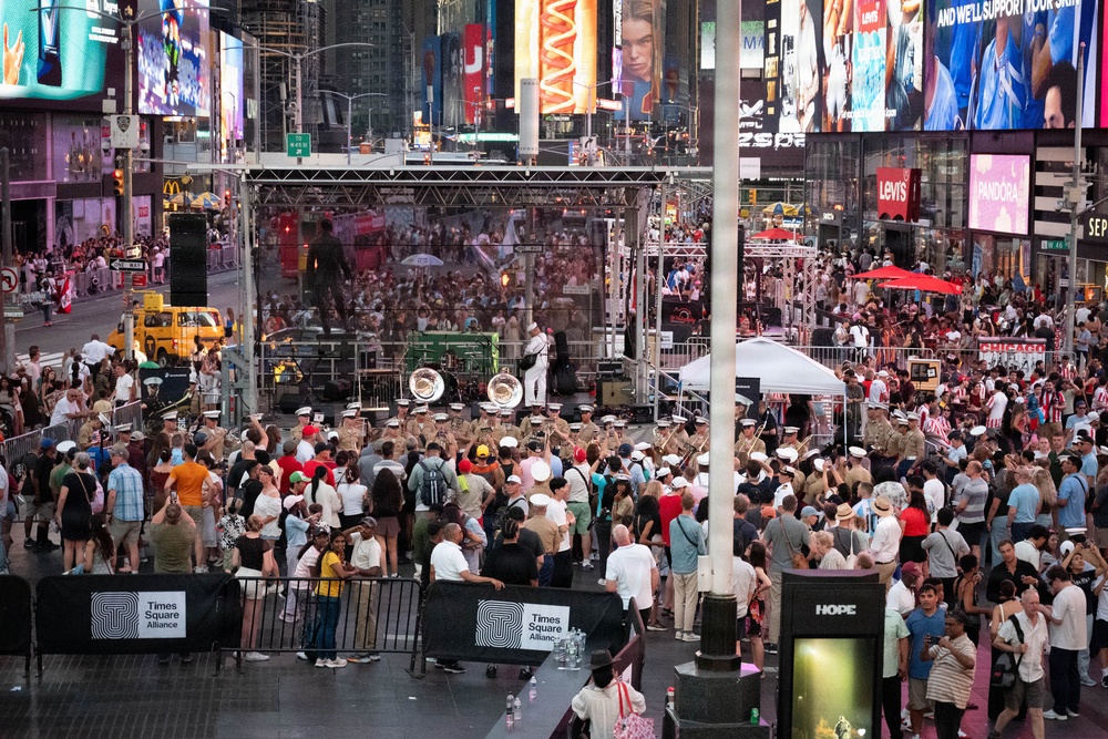 2nd Marine Division Band, performs at Duffy Square