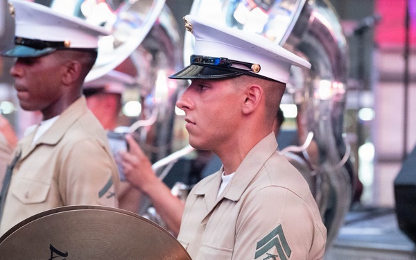 2nd Marine Division Band, performs at Duffy Square