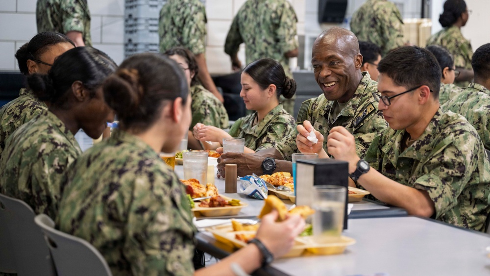 Commander, Submarine Group Two, Visits Navy Recruit Training Command