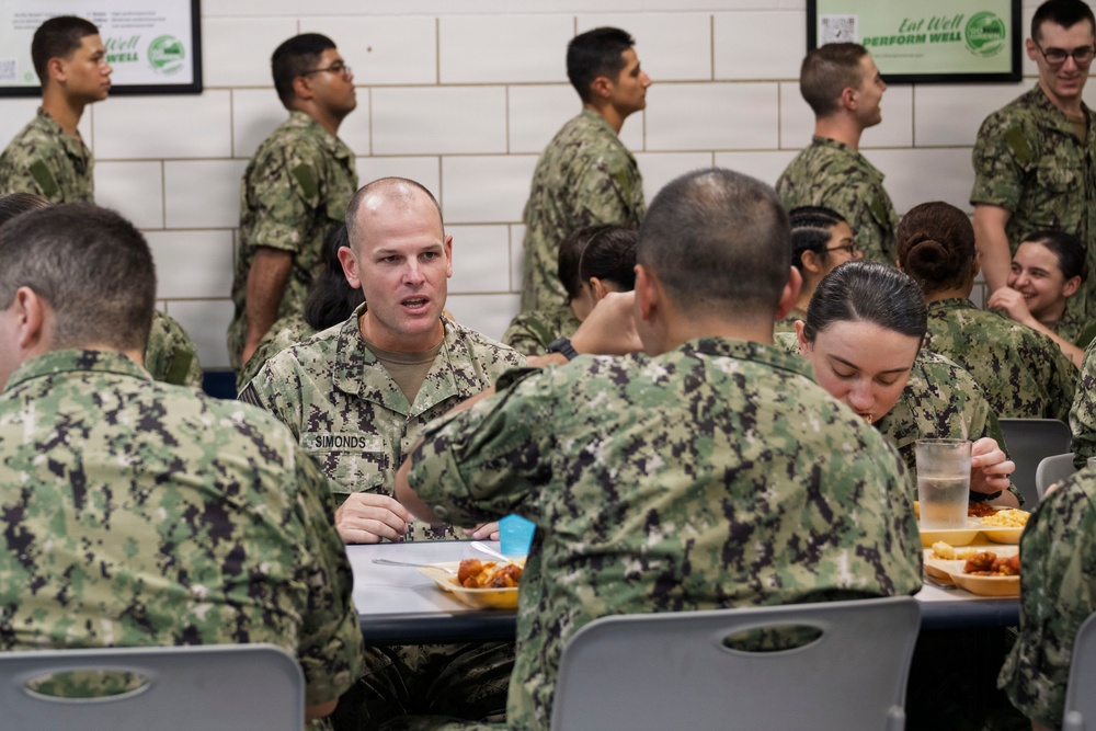 Commander, Submarine Group Two, Visits Navy Recruit Training Command