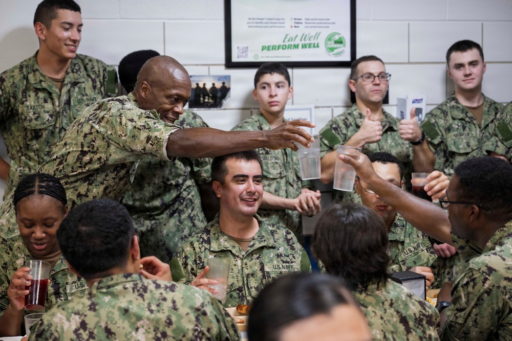 Commander, Submarine Group Two, Visits Navy Recruit Training Command