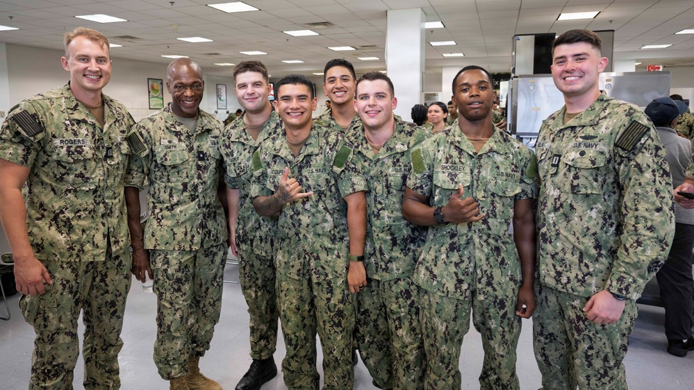 Commander, Submarine Group Two, Visits Navy Recruit Training Command