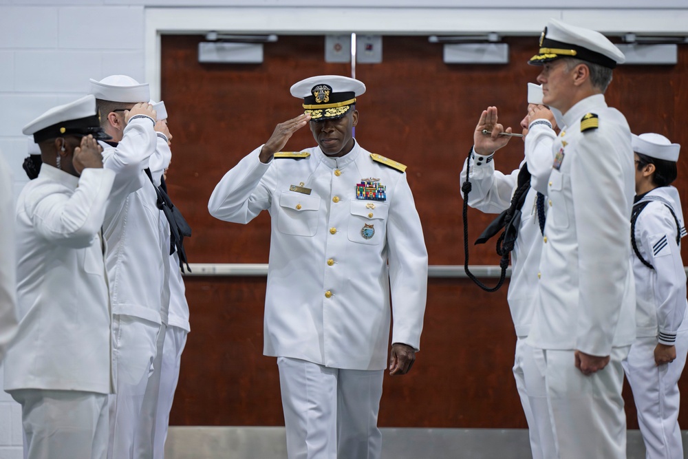 Commander, Submarine Group Two, Visits Navy Recruit Training Command