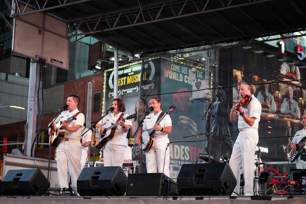 U.S. Navy Band Country Current performs at Duffy Square
